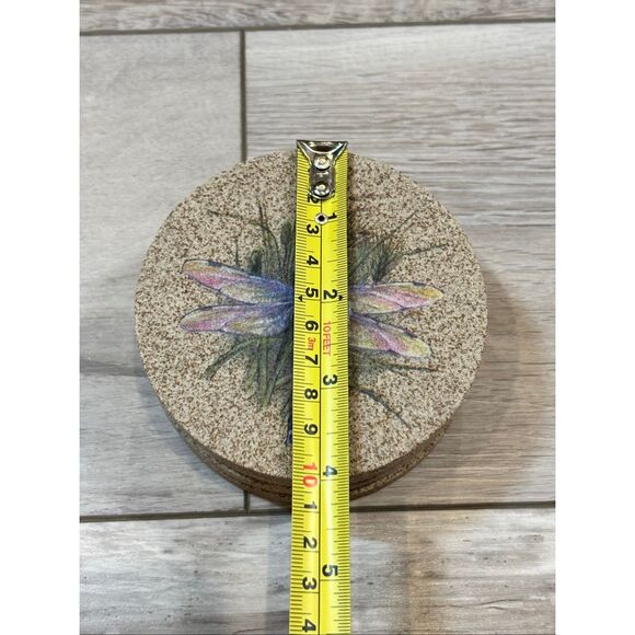 Thirstystone "Dragonfly" 4-Pack Natural Sandstone Coasters - Picture 10 of 10